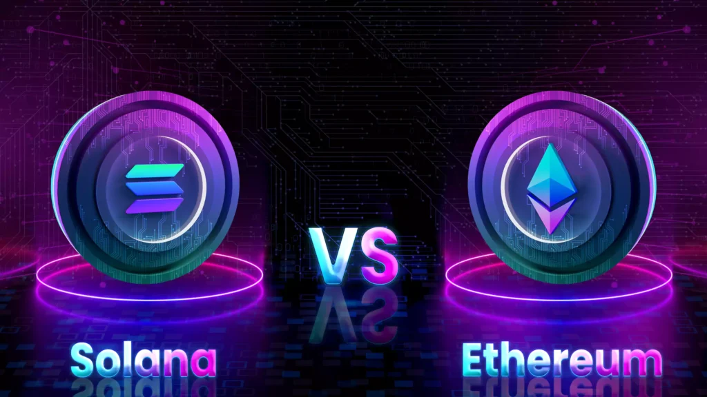 Cryptocurrency Solana vs. Ethereum