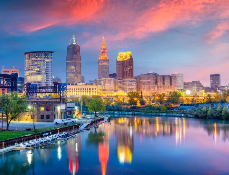 Cleveland, Ohio skyline. Ohio Income Tax Rate article