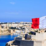 Flag oN Valletta harbour in Malta invest in Malta