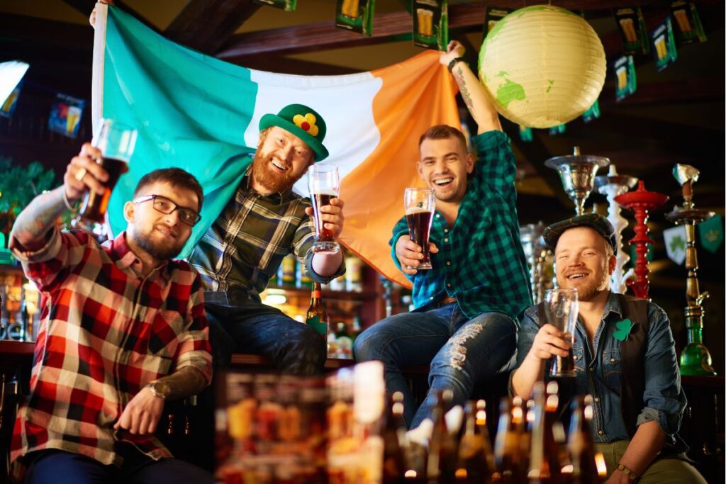 Irish culture celebrating saint Patrick's day. Investing in Ireland