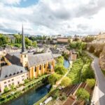 Top view of the old town of Luxembourg City invest in Luxembourg