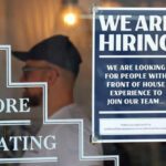 FILE PHOTO: A restaurant advertises for workers in Brighton, Britain, August 15, 2023. REUTERS/Toby Melville/File Photo © Thomson Reuters