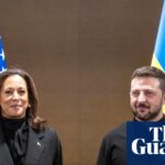 U.S. Vice President Kamala Harris and Ukraine president, Volodymyr Zelenskiy.