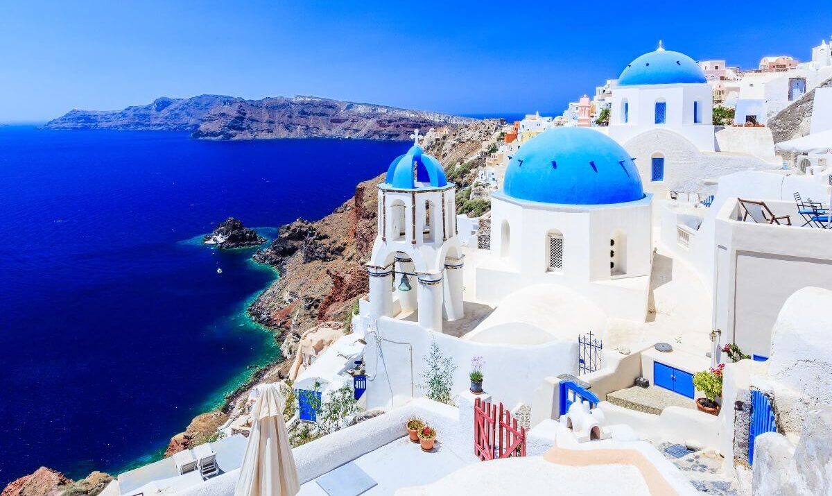 Santorini, Greece. Travel to Greece on a budget