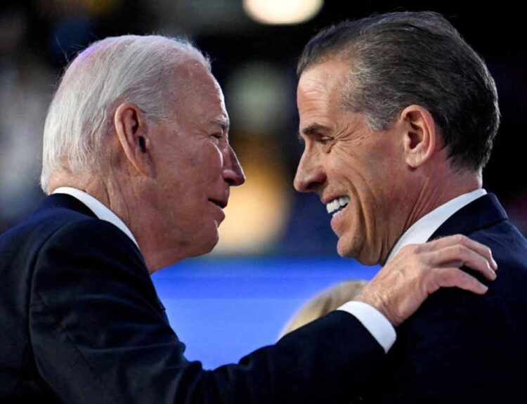 What has Joe Biden said in the past about pardoning his son, Hunter Biden