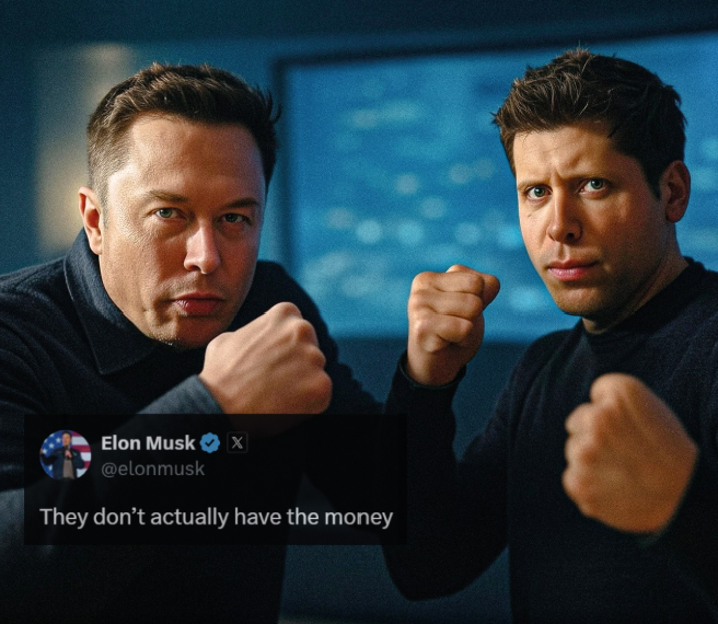 Elon Musk clashes with Sam Altman over $500 billion