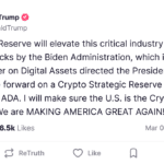 Trump Announces US Crypto Reserve With XRP, Cardano, and Solana