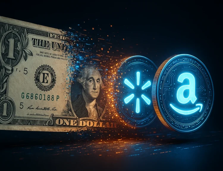 Walmart and Amazon Eye Stablecoins to Cut Credit Card Costs