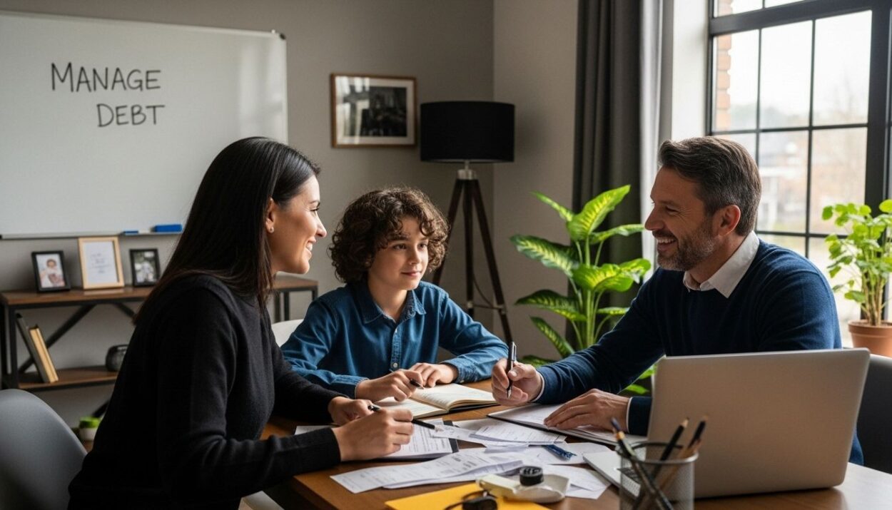 manage debt family