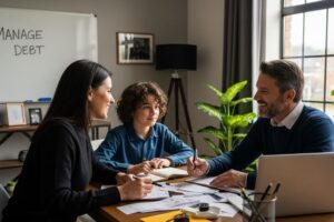 manage debt family