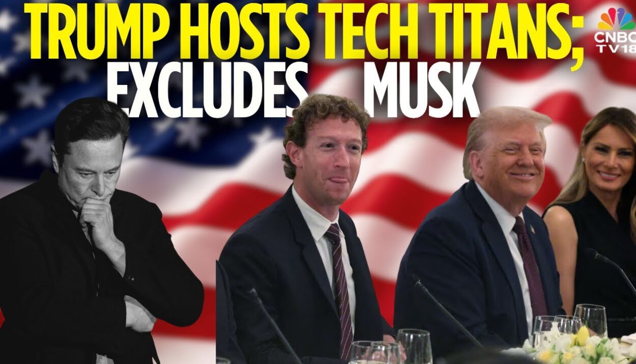 Trump hosts tech titans — but not Musk — at White House