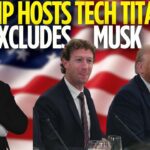 Trump hosts tech titans — but not Musk — at White House