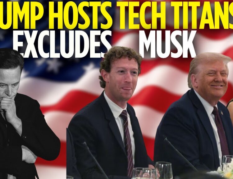 Trump hosts tech titans — but not Musk — at White House