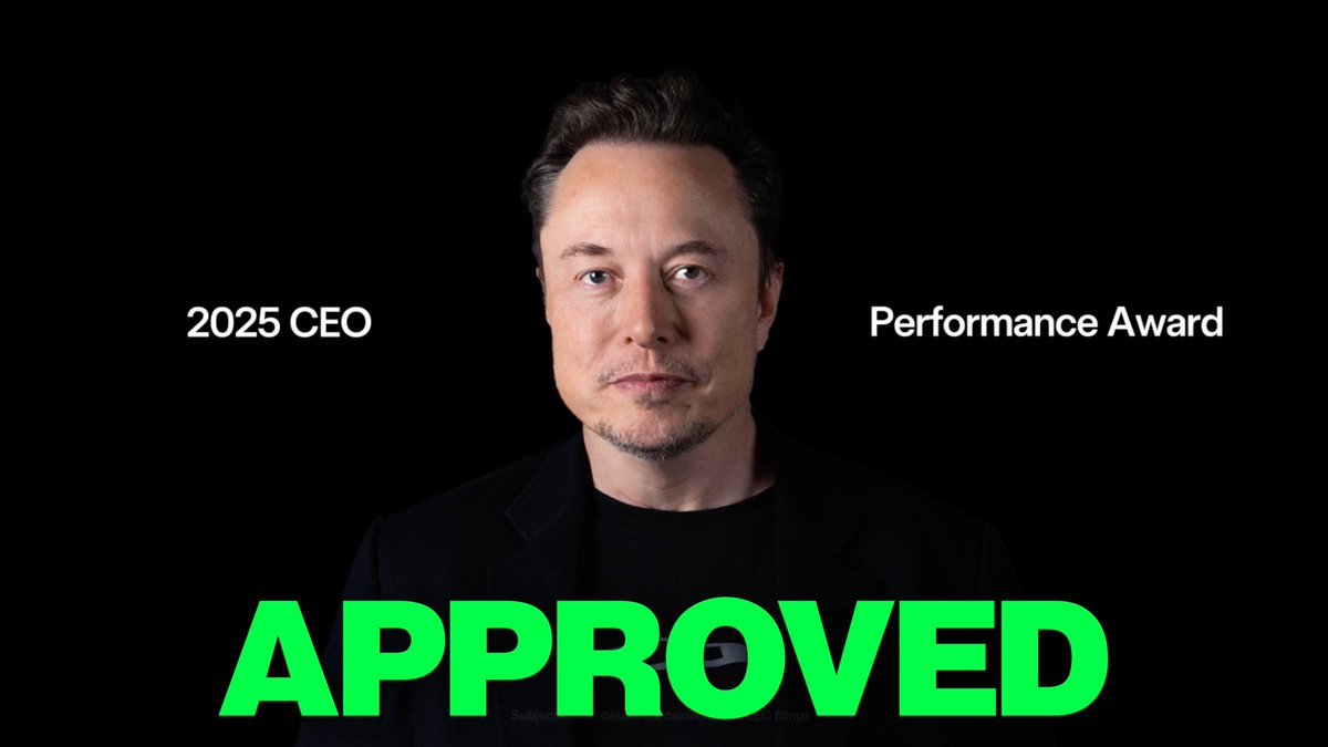 Elon Musk Wins Record $1 Trillion Tesla Pay Deal