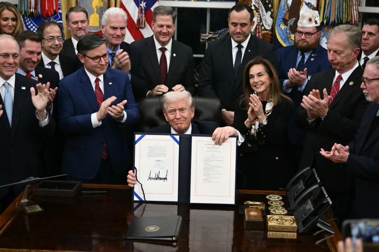 'It's a great day' - Trump signs bill to end longest shutdown in US history