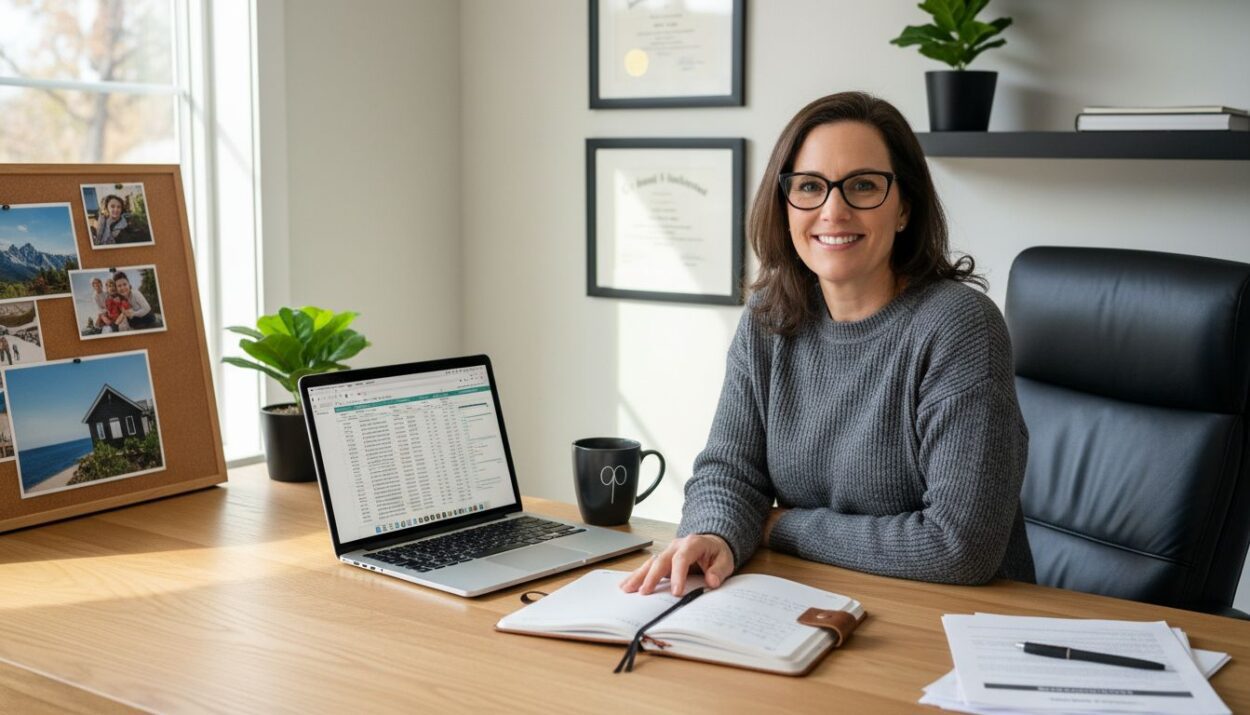 early retirement planning workspace