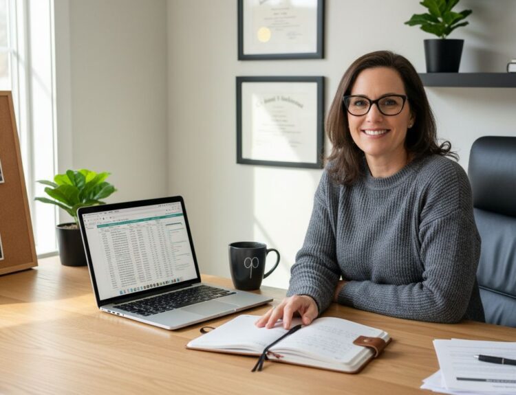 early retirement planning workspace