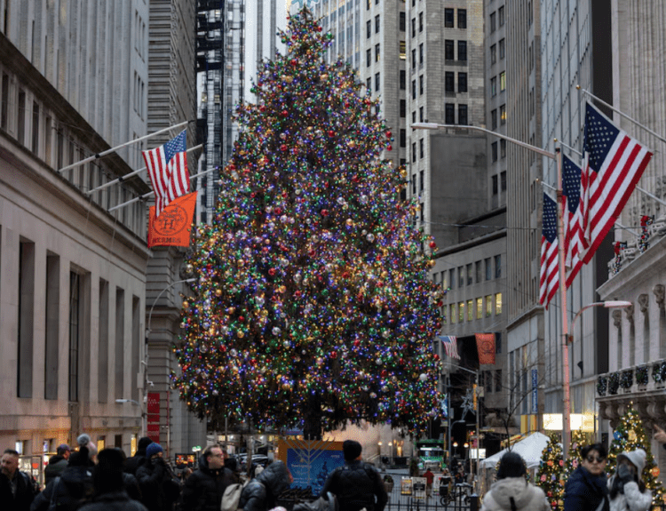 Dow, S&P 500 close at record highs as Santa rally starts