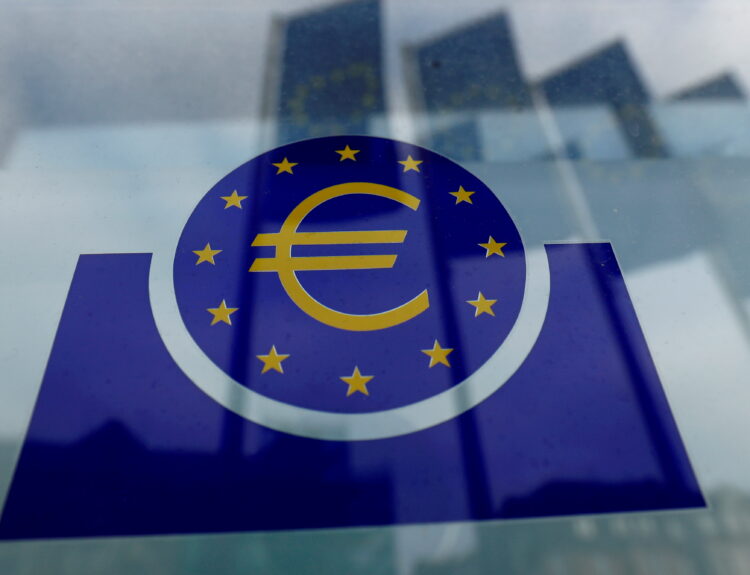 Euro zone investor morale rises sharply in February