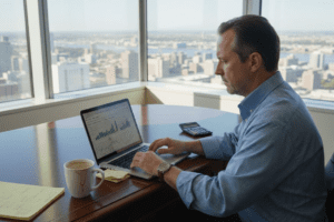 Financial advisor planning inflation strategy