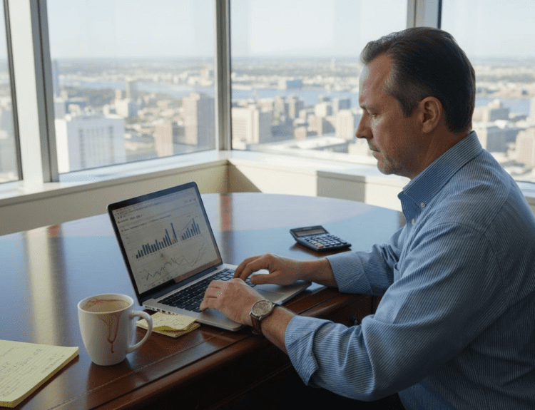 Financial advisor planning inflation strategy