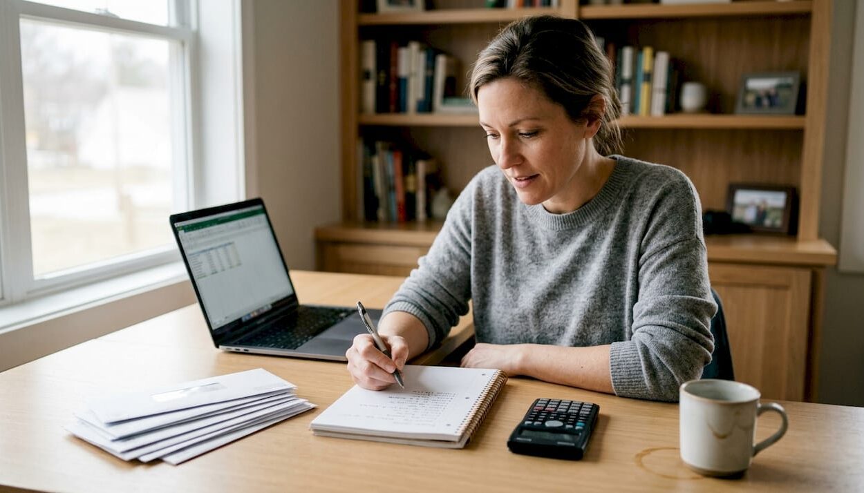 Woman planning personal financial milestones