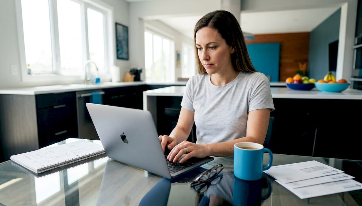 Woman working out personal savings plan