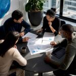 Policy analysts discussing universal basic income proposals