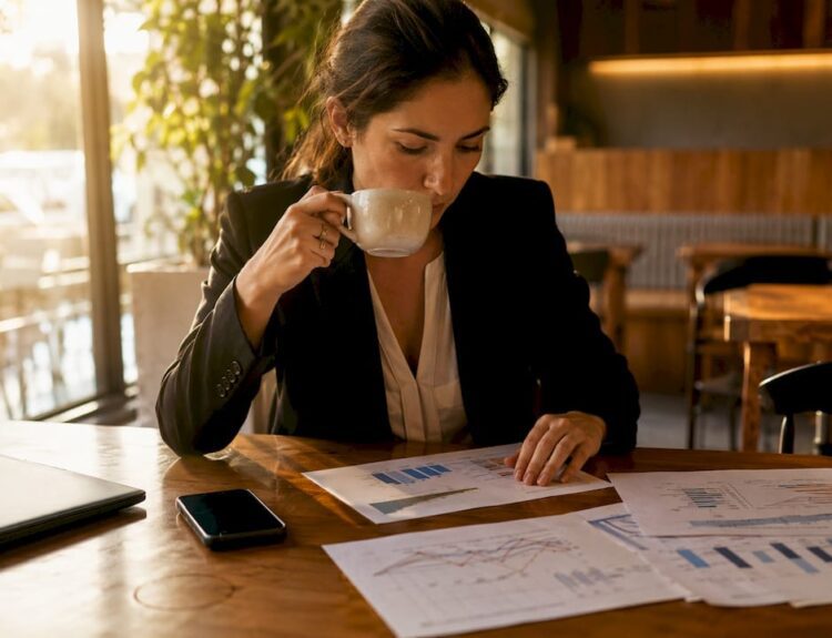 Financial analyst reviewing alternative trading reports
