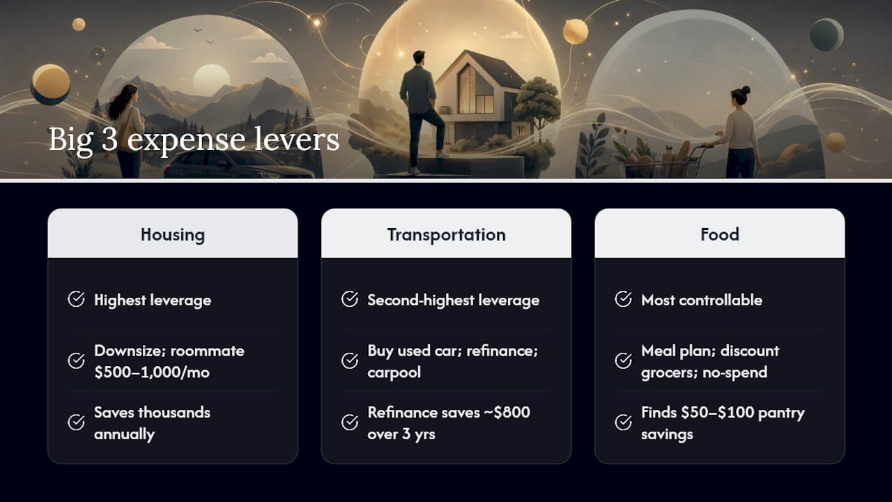 Why the Big 3 expenses deserve your attention first — overview diagram