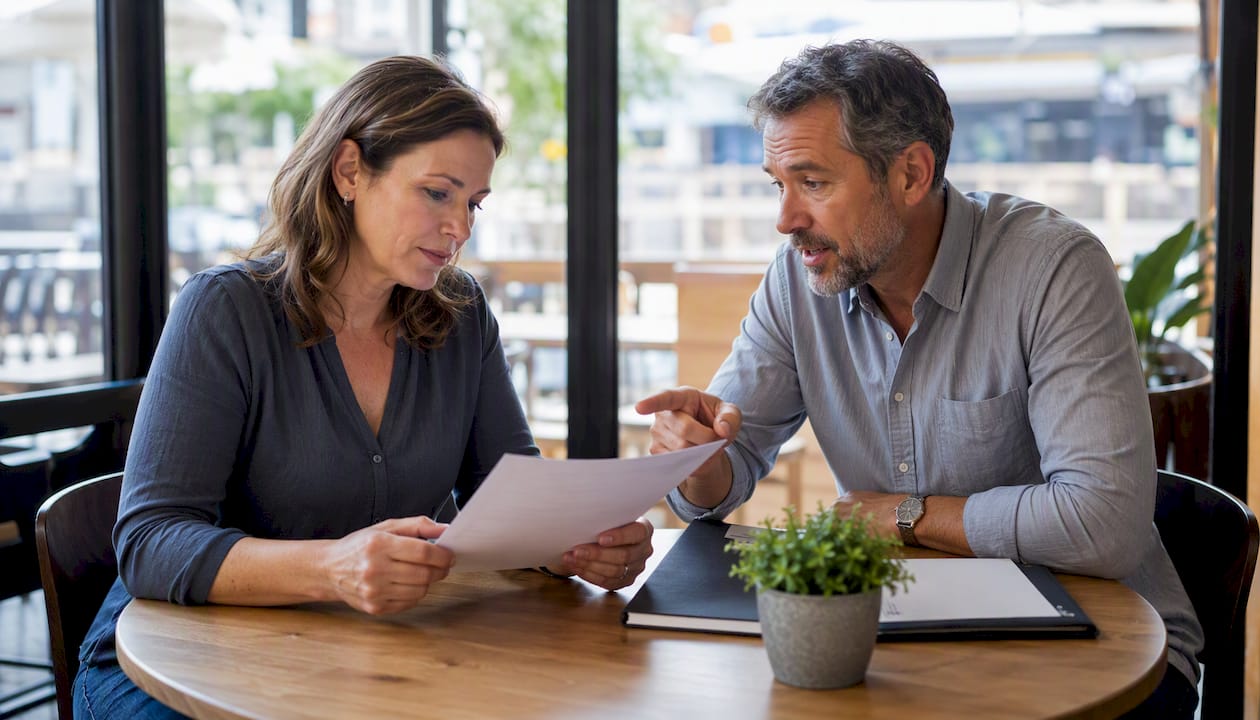 Couple discussing will executor appointment