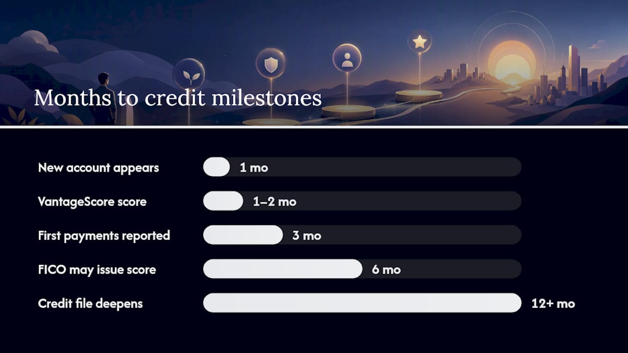 Timeline of credit building milestones