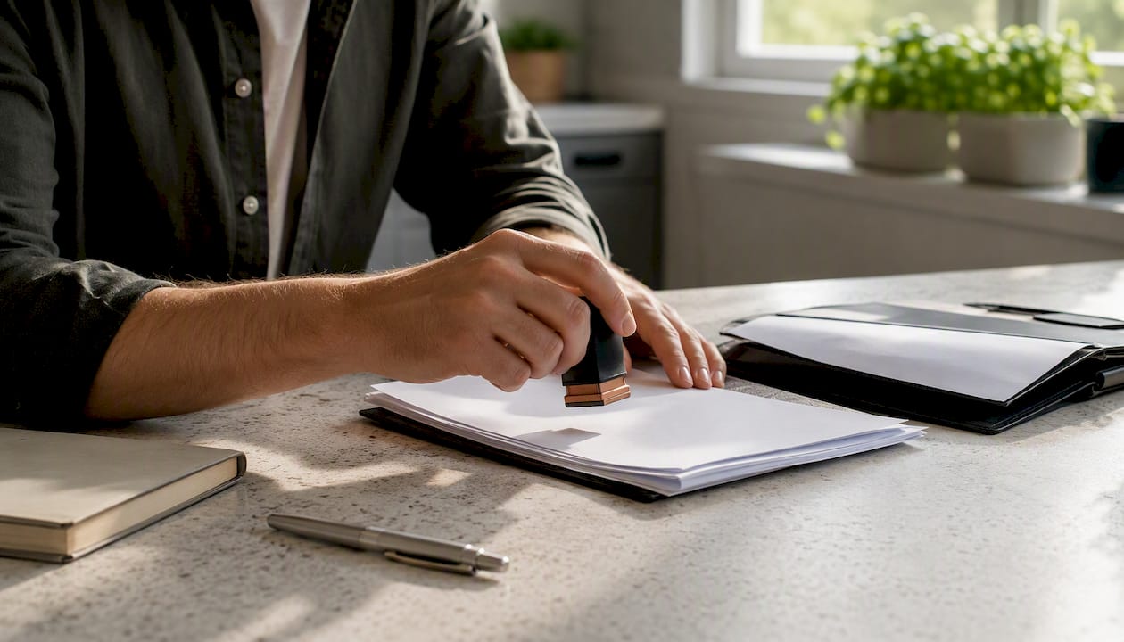 Freelancer stamping contract document
