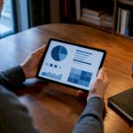 Investor reviewing portfolio allocation dashboard