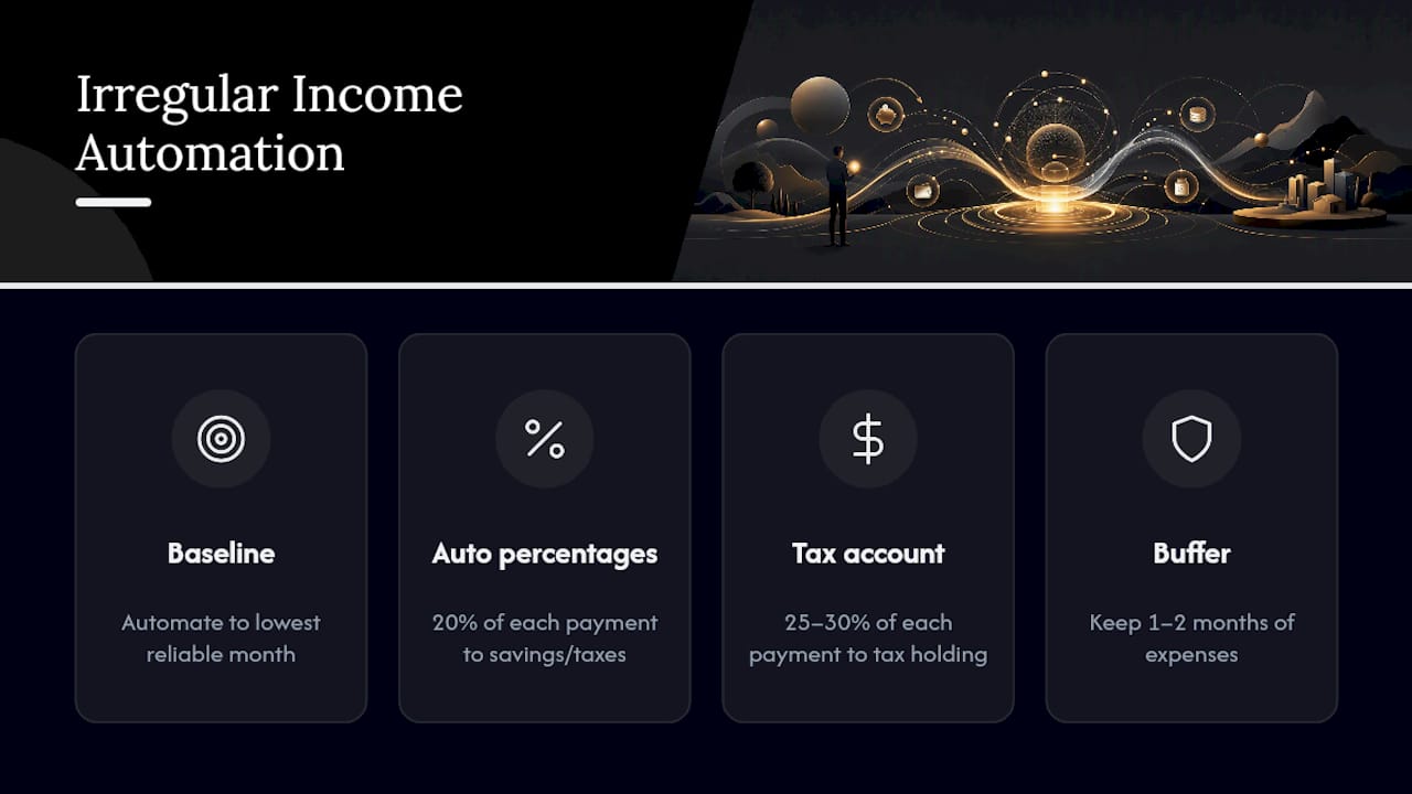 Irregular income automation framework