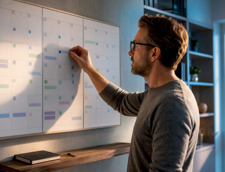 Professional planning focused 90-day career milestones